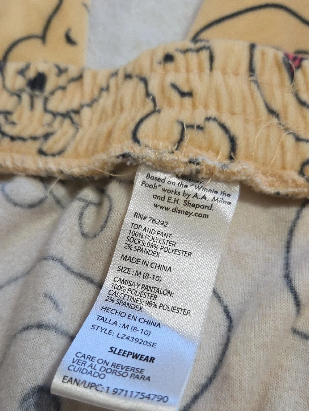 DISNEY WINNIE THE POOH PAJAMA PANTS - Picture 4 of 5
